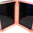 Wooden Foldable & Portable Acrylic Pegboard Display Stand for Craft Shows Panel Pegboard Jewelry Display Organizer - The Perfect Display Stand for Craft Shows, Traveling Display Cases, and More