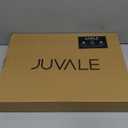 Juvale Bamboo Silverware Organizer for Drawer, Kitchen, 6 Slot Utensil Tray (Black, 17 x 11.75 x 1.75 In)
