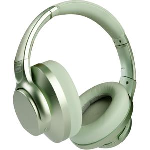 TUINYO Wireless Headphones - Noise Cancelling Over Ear Bluetooth Headphones with 60H Playtime, Deep Bass Hi-Fi Stereo Sound & Comfortable Earpads for Travel, Home and Office-Green