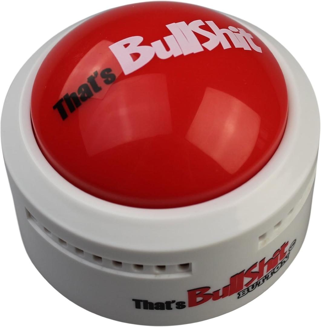 Pack of 2 Talkie Toys Products That’s BS Button - Lights Up and Funny BS Sayings - Fun Prank & Gag Gift