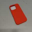 DOMAVER Case for iPhone 16 Pro 6.3'' Case Smooth Liquid Silicone Soft Gel Rubber Microfiber Lining Cushion Cover Shockproof Protective Phone Cases Compatible with iPhone 16 Pro - Red