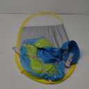 Free Swimming Baby Inflatable Baby Swim Float with Sun Canopy Size Improved Infant Pool Floaties Swimming Pool Toys for The Age of 3-36 Months(Blue, Small)