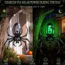 Glooglitter 2 Pcs 16" Metal Halloween Solar Spider Lantern Outdoor Lights
Metal Waterproof Spider Hanging Lanterns, Large Solar Powered Lights, Outdoor Halloween Decor for Party Tree Yard Patio Porch
