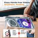 for Motorola Razr 2025 Case, Moto razr 2025 Case Compatible with Magsafe, Built-in 3-Ways Metal Kickstand & Strong Magnetic Ring, PC Back + TPU Bumper Protection Phone Cover (Clear)