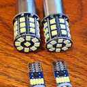 GaRcan Front & Rear LED light bulbs for 425 445 455 headlights AD2062R AM35424, Replacement for John Deere OEM