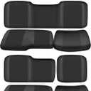 BORDAN UTV Seat Cover for Polaris Ranger Crew XP 1000 2017-2021, Heavy Duty 1680D Waterproof Seat Covers for UTV Polaris Ranger Crew 1000 Premium 2020-2025 Full Protection Outdoor (9 PCS) (Black)