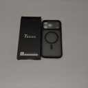 TOCOL for iPhone 17 Pro Max Phone Case, Compatible with Magsafe, Full Camera Protection, Built-in Magnetic Ring, Translucent Matte for iPhone 17 Pro Max Case 6.9 inch (Black)