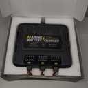 3 Bank Marine Battery Charger, 12V 30A (10A/Bank) Smart Waterproof Onboard Boat Battery Charger, Battery Maintainer & Desulfator for SLA/AGM/Lithium (LiFePO4), Calcium and Deep-Cycle Batteries