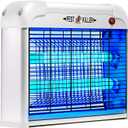 Indoor Electric Bug Zapper, 2800V Powerful Flying Insect Mosquito Killer w/ 20W Blue Light Attract, Plug-in Pest Control Machine for Moth, Fruit Fly, Fungus Gnat, Garage Bug Catcher/Eliminator/Trap
