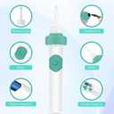 Ear Vacuum Wax Removal Tool with Soft Tips(Green)