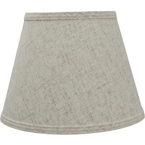 Aspen Creative 58851A Empire Uno Lamp Shade in Flaxen, 6" Top x 10" Bottom x 7.5" Slant Height, Slip UNO 33mm