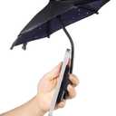 OUTXE Phone Umbrella for Sun, 360Adjustable Shade Cover for Cell iPhone/Android/Kindle, Mini Cellphone Shield Suction Cup Stand Holder -Black