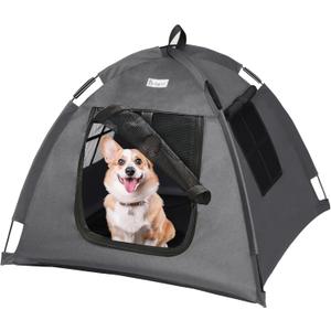 Cat Tent Outdoor/Indoor, Cat and Dog Waterproof Tent House, Outdoor Dog Bed Washable, Indoor/Outdoor Cave Nest Bed Small Dog Tent for Cat, Bunny and Small Animal (Gray, S)