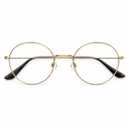 Round Lens Glasses, Color Gold