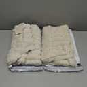 JOJUSIS Pack of 2 Faux Fur Plush Decorative Throw Pillow Covers Couch Cushion Case Soft Pillowcases (Beige, 22 x 22-Inch)