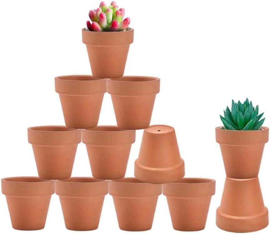 Vensovo 2.5 Inch Small Terracotta Pots - 12 Pack Terra Cotta Terra Cotta Pot with Drainage, Clay Ceramic Pottery Planter for Indoor/Outdoor Plants, Crafts, Wedding Favor