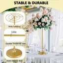 2pcs Tall Wedding Flower Stand 39.37" Wedding Centerpieces for Tables Gold Centerpieces Metal Flower Floor Vase for Party Event Wedding Reception