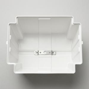 White Plastic Replacement Lid Cover with Metal Latch Bracket Assembly
