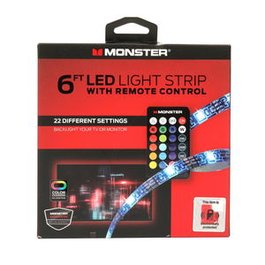 Monster 6ft Led Light Strip With Remote Control