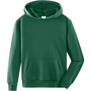 Spring&Geges Solid Classic Hoodies Soft Hooded Pullover Sweatshirt  2XL Dark Green