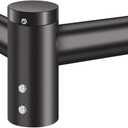 ledmo 90 Tenon Adaptor with 2 arms, Double 2-3/8" Round Slip Fitter Bracket, Lighting Mounting Heavy Duty Extension Round Pole for Parking Lot Area Light Street Floodlight Solid Rustproof