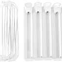 5pcs Self Pushing Soda Can Dispenser, Automatic Drink Organizer for Fridge, Adjustable Dividers Fit Most Cans, Easy One Hand Restock, ABS Material, Ideal for Vending Machines and (White)