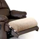 Wesiti Recliner Foot Pillow Cushion High Resilience Sherpa Memory Foam Bolster Sleeping Rest Multipurpose Half Roll Leg Pillow Suitable for Bed Chair Sofa Headrest Back Lumbar Leg Support (Light Camel)