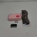 REECHO Clip in Hair Extensions, 4PCS Hair Extensions 14" Short Wavy Invisible Lace Weft Natural Soft Hairpieces for Women  Light Brown