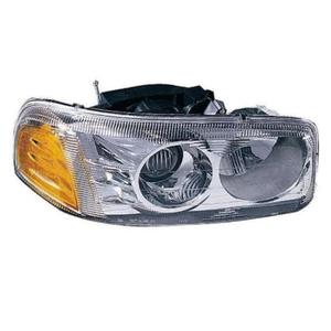 Replacement Depo 335-1114R-AS Passenger Side Headlight for Gmc 2001 Sierra C3 00-06 Yukon Denali 02-07 Sierra Denali 15218078 15150996 15166757 GM2503214
