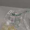 16 Feet Christmas Garland Christmas Tree Crystal Beads Garland Clear Iridescent Large Twinkle Ice Double Twist Christmas Tree Garland Perfect for Winter and Xmax Tree Decorations and Home Décor (Gold)