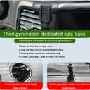 Car Phone Holder for Jeep Grand Cherokee, Compatible with iPhone and All Smartphones, Easy Operation, Auto Lock, Fits 2014-2018 Models, Black