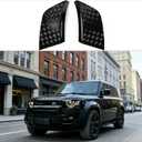 Front Bumper Side Scuff Plates for Land Rover Defender 2020-2025 | Black Body Anti-Scratch Protection Cover Trim Kit Compatible | Defender 90 110 130 Accessories | Easy Installation | Decoration Armor (High-Gloss Black)