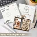 2 x Dog Photo Frame Memorial Ornaments, Personalized Ornaments for Pet Loss Sympathy Gift, Memorial Picture Frame Ornament for Hanging Decor, Loss of Dog Customized Gifts