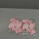 Haooryx Summer Felt Flamingo Banner Garland - 4Pcs Pink Flamingo Hanging Banner Pre Strung Garland Girls Birthday Graduation Party Hanging Decor Home Middle School Classroom Wall Photo Props Backdrop, 5.9 x 3.15 inches