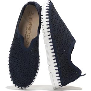 Project Cloud Womens Shoes - Lightweight Summer Loafers for Women with Memory Foam Insole - Breathable Womens Loafers - Perfect Summer Shoes for Women 2025 (Rose, Navy, 11)