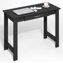 Furinno Jaya Desk, 39.2 Wide Computer Desk with Drawer, Darkwood, 39" Wide New