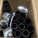 Extra Long Curtain Rods for Windows 120" to 240", 1 Inch Matte Black Drapery Rod For Bedroom Living Room Divider Adjustable Heavy Duty Outdoor Curtain Rod for Patio Cap Finials