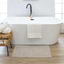 Mohawk Home Sanctuary Casual Solid Taupe 1' 5" X 2' Bath Mat Perfect for Bathroom