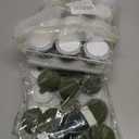 12 Pcs Mini Floral Foam Holder Floral Foam Round with 1 Roll Green Floral Wire Floral Foam Blocks for Table Wedding Wine Bottle Hat Dcor