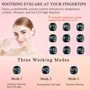 Eye Lift Wand, 3 in 1 Vibrating Red Light 98F to 113F LCD Display Eye Massager for Dry Eyes, Dark Circles and Puffiness, Electrical Face, Neck Sculpting Pen for Fine Lines and Wrinkles