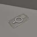 TORRAS Shockproof for iPhone 15 Pro Case Clear [Military-Grade Drop][Compatible with MagSafe][Yellowing Resistant] Hard PC Back, White Bumper Phone Case iPhone 15 Pro, Clear