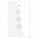 MOES WiFi RF Smart Light Dimmer Switch, Smart Life/Tuya APP Relay Status Backlight Switch Off RF Remote Control Voice Compatible with Alexa Google Assistants, White Touch