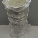 Haploon 8 Pack 9 Inch Vintage Galvanized Flower Bucket, Galvanized Metal Vases with Handles Farmhouse French Flower Bucket Vases for Home Deco Wedding Table Centerpiece Flower Centerpieces Decor