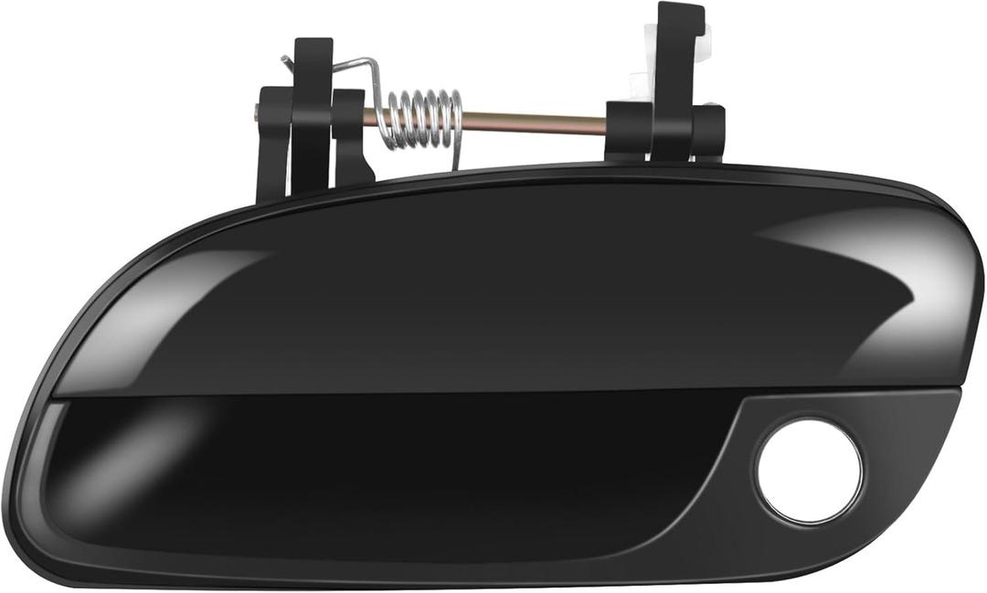 LUJUNTEC Exterior Door Handle, Front Driver Left, Black Plastic, 2001-2005 Hyundai Elantra, Replace 826502D000