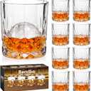 Whiskey Glasses Set of 8, 10 oz Crystal Old Fashioned Glasses, Perfect for Bourbon, Scotch, Vodka, Gift for Men, Women, Dad, Father
