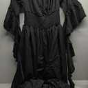 Abaowedding Women's Gothic Witch Dress Medieval Renaissance Costume Victorian Dress, XL