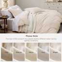 Bedsure Oat Milk Duvet Cover Queen Size - 3 Pieces Prewashed Cotton-Like Polyester Extra Soft Bedding Set, Includes 1 Duvet Cover 90x90 Inches with Zipper Closure & 2 Pillow Shams, No Comforter