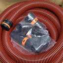 16FT Shop Vac Hose, Dust Collection Hose Kit for Home&Shop Vacuums System with 6 Adapters for Woodworking Power Tool & Sander, Compatible with festool/dewalt/bosch/ryobi/makita, etc Most Multi-Brands