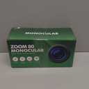 Monocular Telescope 80 x 100 High Powered Monoculars for Adults with Tripod, Monocular for Smartphone Suitable for Bird Watching Larger Vision Monoculars for Adults with BAK4 Prism & FMC Lens Green