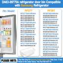 Upgraded DA63-09775A DA97-20984A Refrigerator Door Bin Compatible with samsung Refrigerator Door Shelf-RIGHT Samsung Refrigerator Door Bin RF27T5201SR, RF28T5001SR, RF27T5241SR, RF28T5021SR Shelves